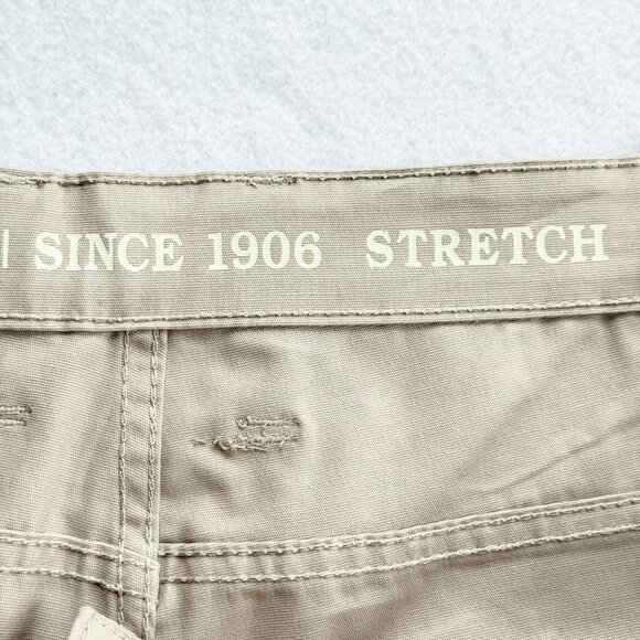 NWT Smiths Workwear Men Relaxed 5-Pocket Stretch Light Stone Canvas Pants 36x34 - Picture 7 of 12